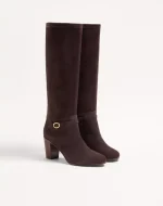 Valentino Pattie Crust Leather Boot 75Mm - Image 6